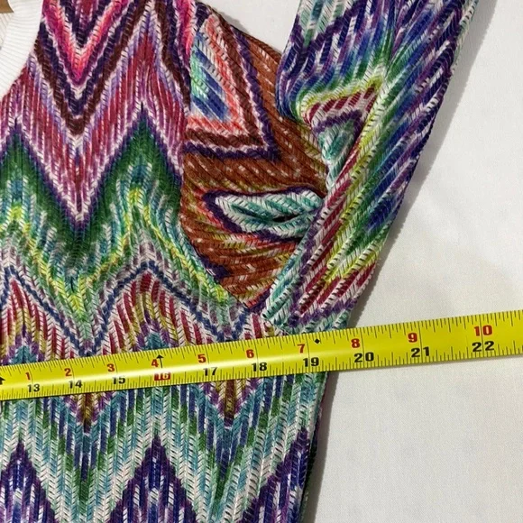 LILI SIDONIO Colorful Zigzag Patterned Sweater S - Picture 8 of 11